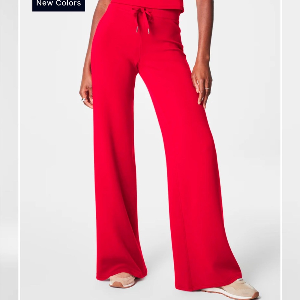 AirEssentials Spanx Women's Red Wide-Leg Pants